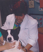 Dr. Haydee Pérez-Tirse with a patient